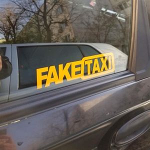 2 PC Taxi falso Fals Funny Reflective Car Winsowe Decal CA-479219D