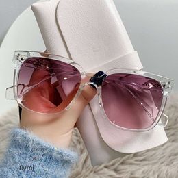 2 stuks Fashion luxe designer 2022 nieuwe Koreaanse GM bril Dion dezelfde grote frame zonnebril Mode Straatfotografie trend Zonnebril