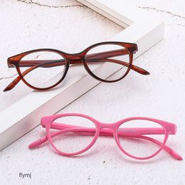 2 piezas Diseñador de lujo de moda 2023 Espejo plano para niños Gafas de juguete decorativas Marco redondo Edición coreana Estilo de Instagram Gafas de miopía ultraligeras