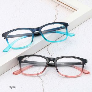 2 piezas Diseñador de lujo de moda 2023 Espejo plano Edición coreana ultraligera Gafas de miopía de moda con teléfono de computadora Gafas antirradiación contra luz azul