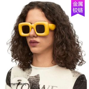 2 pcs Designer de luxe de mode lunettes de soleil d'expansion gonflables Square 2022 nouvelles lunettes de soleil Tide photographie décorative ins lunettes de soleil