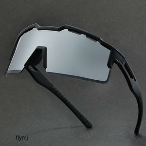 2 stks Mode luxe ontwerper Nieuwe fietsbril sport outdoor zonnebril winddicht en zandbestendig stukken uit één stuk modieus