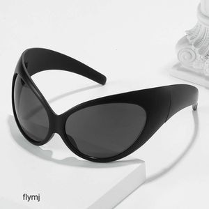 2 pcs Designer de luxe de mode Nouvelles lunettes de soleil de sport de cyclisme unisexe Y2K lunettes de soleil punk personnalisées à la mode et résistantes aux UV