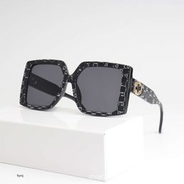 2 stks Fashion luxe designer Nieuwe overzeese zonnebril Maillard kleur serie groot frame zonnebril klassieke mode bril 0859
