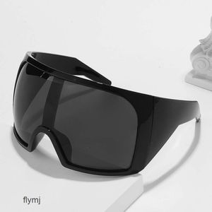 Lunettes de soleil de luxe de styliste, 2 pièces, enveloppe complète, Y2K, sport de Ski, Style miroir, grand cadre, haute qualité