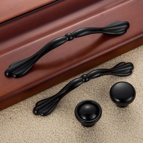 2 pièces armoires de cuisine boutons et poignées poignées de porte noires tiroirs tire boutons de meubles matériel chambre intérieur chambre raccords