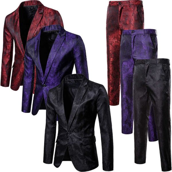 2 pièces hommes formel blazer costume veste smoking gilet pantalon robe de mariée 2019 hommes vêtements x0909