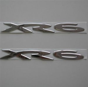 2 uds. De juego de emblema de coche XR6 de PVC plateado cromado, pegatina lateral para guardabarros trasero, accesorio con logotipo para Falcon8951382