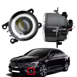 2 stks Styling Angel Eye Led Lens Voorbumper Lamp 12 V H11 Mistlamp voor Renault Duster Megane 2-3 Fluence Koleos Kangoo 2003-2015