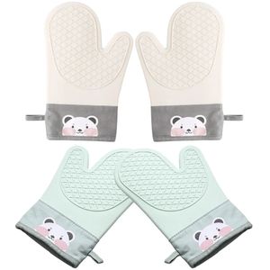 Gants épais isolés lavables, 2 pièces, mitaines de four et porte-casseroles, mitaine de cuisson en coton 240227