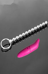 2 StuksLot Vibrator En 149mm Geblokkeerd urethrale voor mannen penis plug geluid stimuleren masturbatie man seksspeeltjes producten speelgoed Y18929038766048