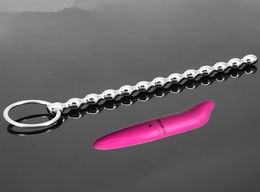 2 PcsLot Vibrateur Et 149mm Bloqué urétral pour hommes plug de pénis son stimuler la masturbation homme sex toys produits jouet Y18929037604745