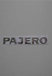 2 PCSSet ABS 3D Silver Pajero Auto Emblem Badge Badge Body Side Logo Sticker achtersticker Accessoires Decoratie9558242