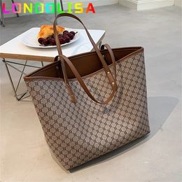 2 PCSset Luxury Designer High Capacile Tote Handbag pour femmes Tendances Brand Striped Shopper Shopping Sag 240323