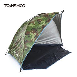 2 personas Tienda de campamento Tienda de una sola capa al aire libre Anti Uv Beach Tents Shade Tolters Towning Shade for Fishing Picnic Park 240329