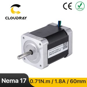 2 fase NEMA17 Stappermotor 42 mm 71ncm 1.8A stappenmotor 4-lead kabel voor 3D-printer CNC gravure freesmachine