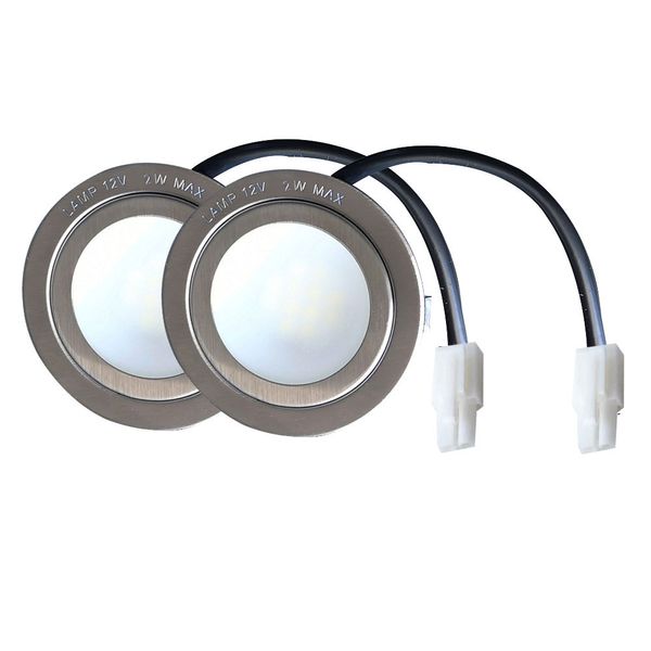 2 pièces AC DC 12v 68 mm Cuisine Cuisine LED LED 2W compatible avec l'ancienne hotte 20W Bulbe halogène équivalent