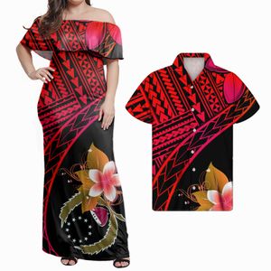 Ensemble de 2 pièces Pohnpei Tribal Patten pour femmes, robe élégante et Sexy, Design avec jupes décontractées respirantes 100% Polyester