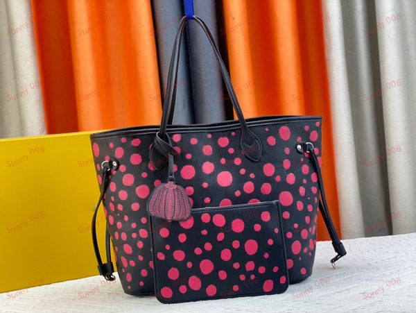 2 pièces ensemble motif à pois sac à main sac à main gaufrage concepteur en forme de citrouille pendentif sac fourre-tout luxe mère et enfant paquet