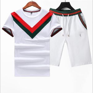 2 Stuk Sets Mannen Trainingspakken 2022 Mode Ontwerp T-shirt + Broek Zomer Casual Designer Tshirt Voor Heren Shorts Korte Mouwletters # 301