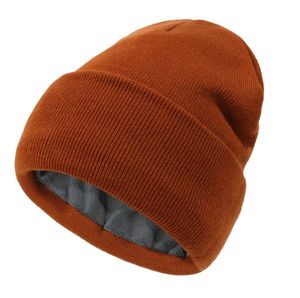 Chapeau de bonnet de pavillon doublé de talent doublé de tricot doux en hiver