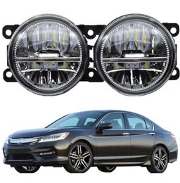 Cawanerl – ensemble de feux antibrouillard LED pour Honda Accord VIII CU 2008, 2 pièces, feux de jour blancs, style DRL 12V9503503