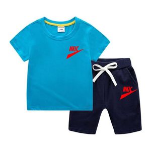 2-delig vrijetijdspak voor kinderen, zomertop met korte mouwen en print, mode, casual kinderkleding voor elke dag