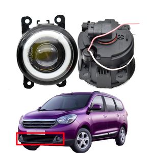 2 piezas Fog-Lights LED DRL Fog Light Angel Eye 12V H11 para Renault Lodgy 2012-2018