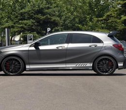 2 stuks voor Mercedes Benz W176 A Klasse A45 AMG A180 A200 A250 Edition 1 Side Racing Stripes Door Vinyl Decal Stickers5672231