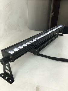 2 pièces haute qualité 24x15w dmx lumière extérieure ip65 rgbwa led rondelle de mur barre de lumière led rondelle de mur led dmx extérieur