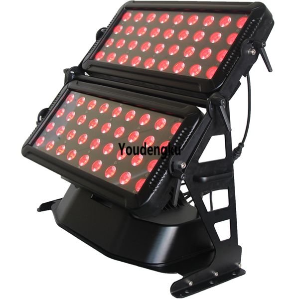 2 pièces de haute qualité chine LED ville couleur 72X18W 6IN1 RGBWA UV IP65 extérieur mur rondelle lumière LED