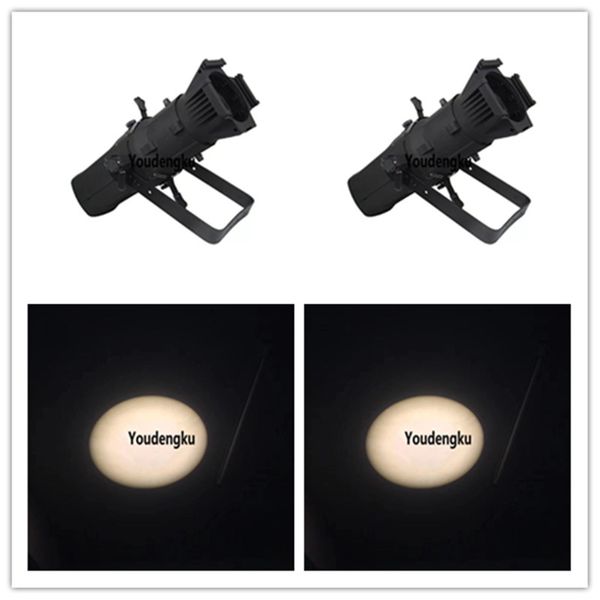 2 piezas LED lente fija perfil foco LED 200 W escenario imágenes Spot LED teatro perfiles luz