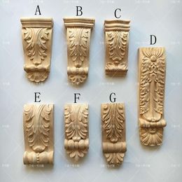 Décoration de sculpture sur bois colonne 2 pièces/lot, corbeaux en bois (A726)