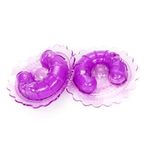 2 pièces vibrateur de mamelon stimuler le jouet sexuel du clitoris du sein pour les femmes balle vaginale jeu adulte autocollants adhésifs masseur de sein Y18110305