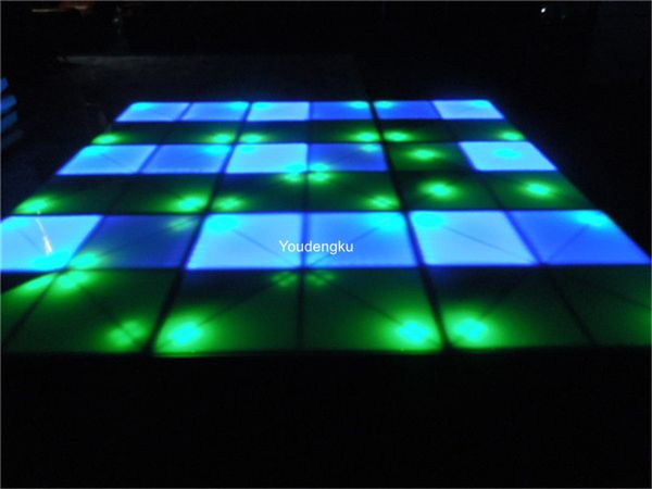 2 piezas a prueba de agua IP65 DMX 31CH Top pista de baile disco 720 rgb leds coloridos 1m * 1m rgb iluminan pista de baile