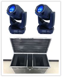 2 stuks met flightcase LED Stage Spot Light 200W Moving Head LED Beam Zoom Lyre Moving Head Led Spot Lighting
