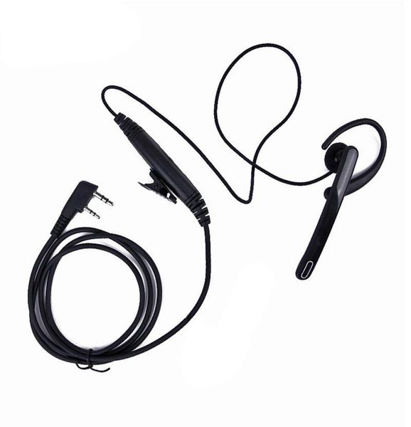 2 broches 35mm25mm barre d'oreille écouteur micro PTT talkie-walkie casque pour Kenwoo O9A98362662