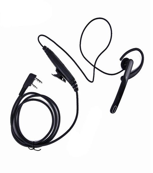 2 broches 35mm25mm barre d'oreille écouteur micro PTT talkie-walkie casque pour Kenwoo O9A96746962