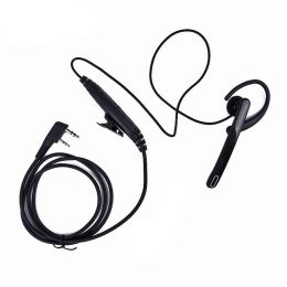 2 Pin Ear Bar Oortelefoon Microfoon PTT Walkie Talkie Headset voor Kenwoo O9A9 ZZ