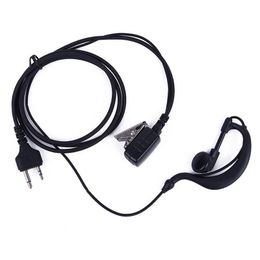 2 PIN PTT OOR HAAK OORUEK OOPHONE MIC VOOR MIDLAND WALKIE TALKIE G6 / G7 / G8 R8T6