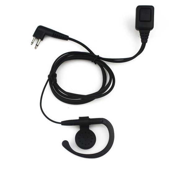 Micro casque écouteur PTT 2 broches pour radios bidirectionnelles Motorola GP88 GP300 noir TOP