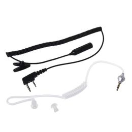 2-pins PTT MIC-headset naar 3,5 mm Air Acoustic Tube-oortelefoon voor BAOFENG UV-5R 888S