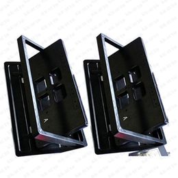 2 Plaques Set USA Style Télécommande Rétractable Cacher Caché Flip Plaque D'immatriculation Flipper Stealth Tout Neuf via DHLFedexUPS8693700208L