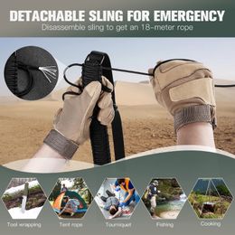 2 Point Sling Rifles Paracord Strap NonSlip Paracord Sling with Swivels Quick Adjustable Length Strap Hunting Accessory