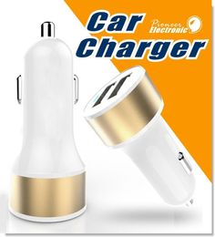 2 ports Dual Port Universal USB Car Charger compatible avec Andriod Phones Charger Adaptter Tablets Smart Phones Travel Portable CH2276343