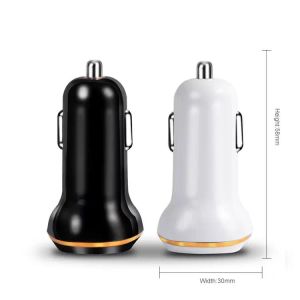 2 poorten Universal Fast Charging Dual Car Charger USB Power Adapter LED Auto Mobile Phone Charger