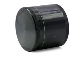 Groothandel Sliver / Black 63mm 4Layer Kwaliteit CNC Aluminium Kruidmolen voor Roken Ruimte Case Tabaks Grinder V Sharpstone