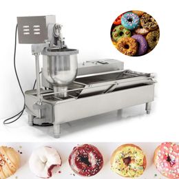 Máquina eléctrica para hacer rosquillas de 2 hileras, máquina automática comercial para formar rosquillas de acero inoxidable a la venta
