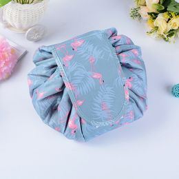 2 Verkoop 6 stijlen Drawstring Cosmetische tas Grote capaciteit Travel Portable Lazy Cosmetic Bags Cartoon Make -up zakje make -up gratis verzending