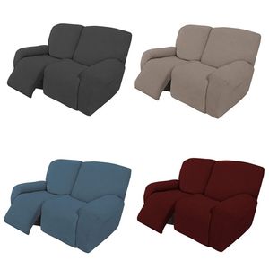 2-zits fauteuil Sofa Cover Stretch Spandex Lounger Stoel Slipcover Couch Covers Meubelbeschermer Elastische Zij Pocket 211116